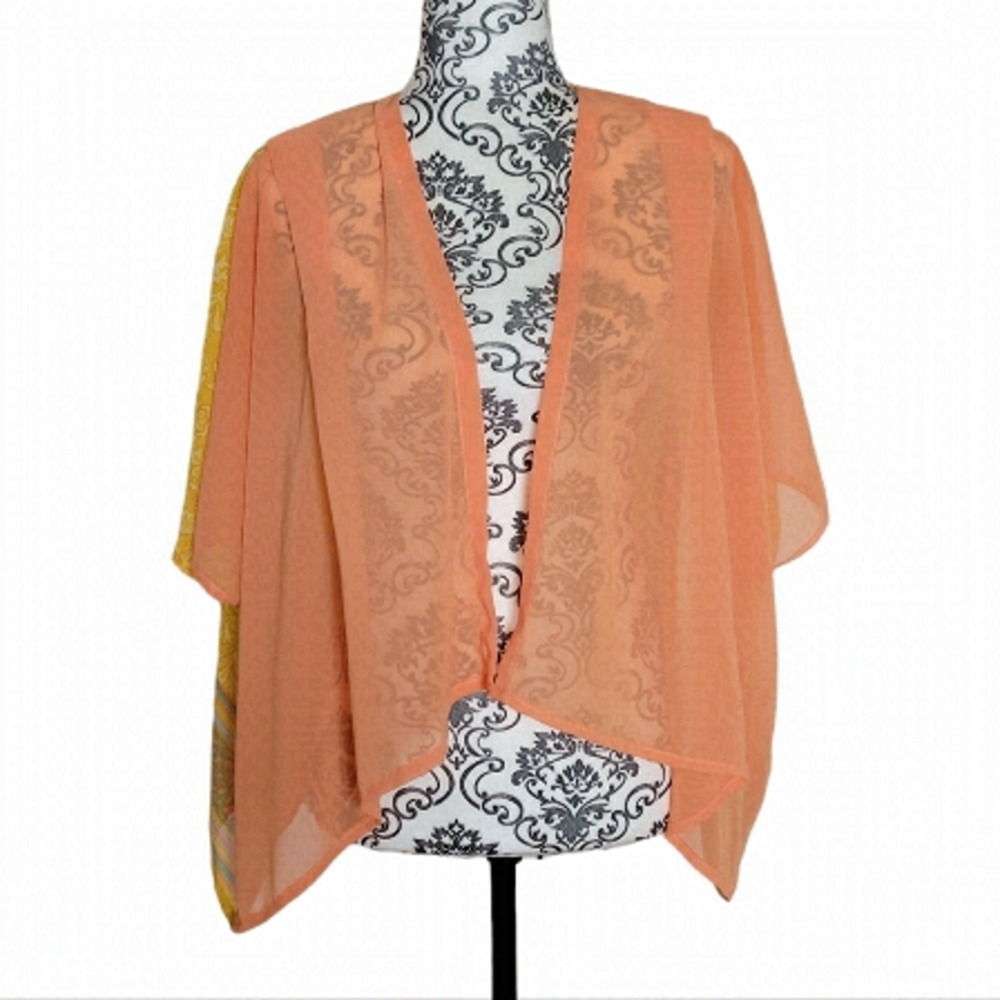 Sheer colorful handmade shawl​